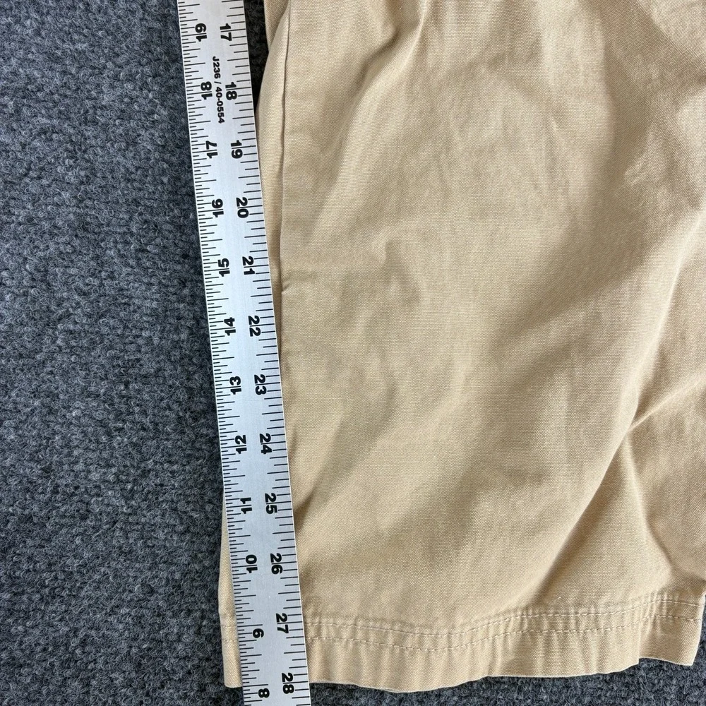 RSQ Cargo‎ Pants Boys 27x28 Beige Cotton Mid Rise Pockets Loose Fit Straight Leg